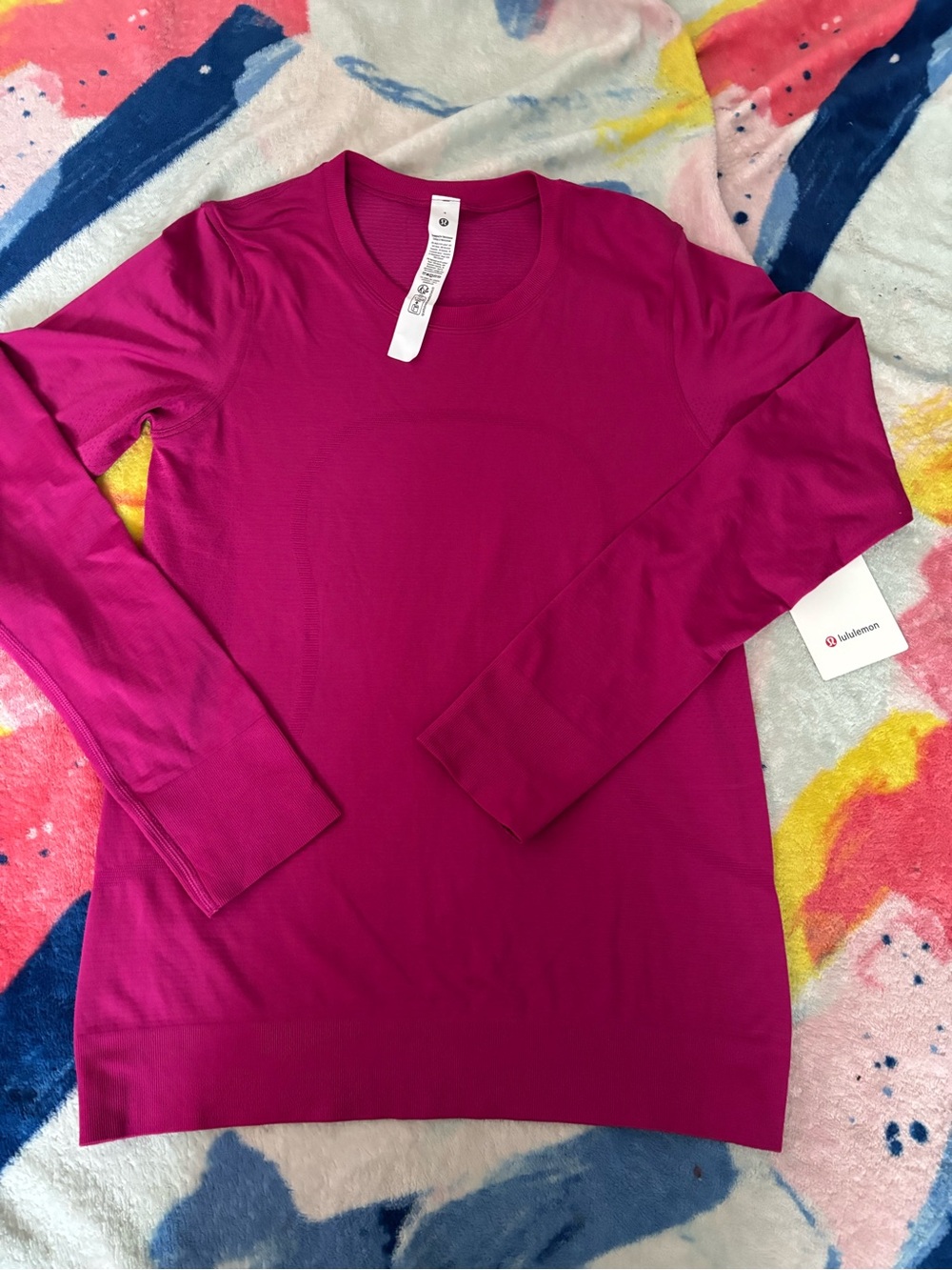 lululemon athletica swiftly relaxed Long Sleeve Crew Top - Magenta